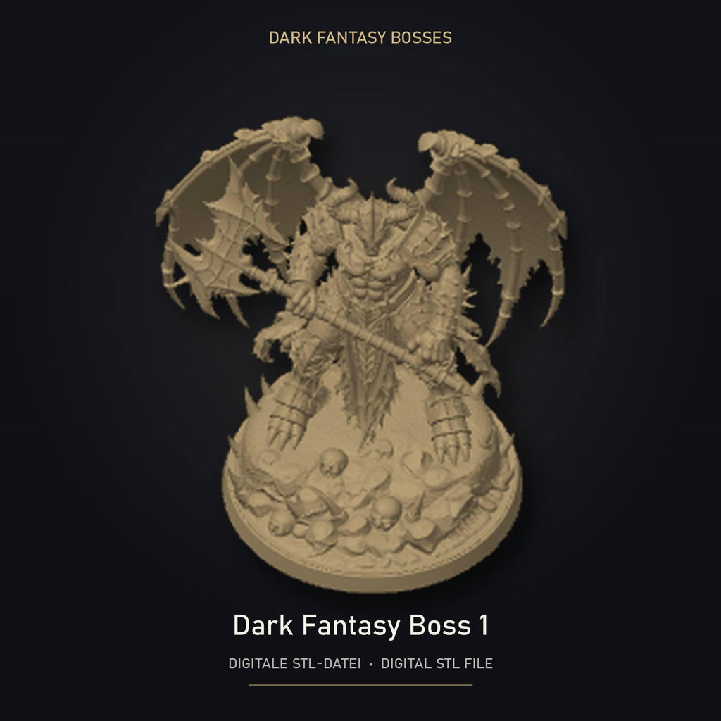 Dark Fantasy Boss 01 STL Datei | Gewerbelizenz für 3D Druck