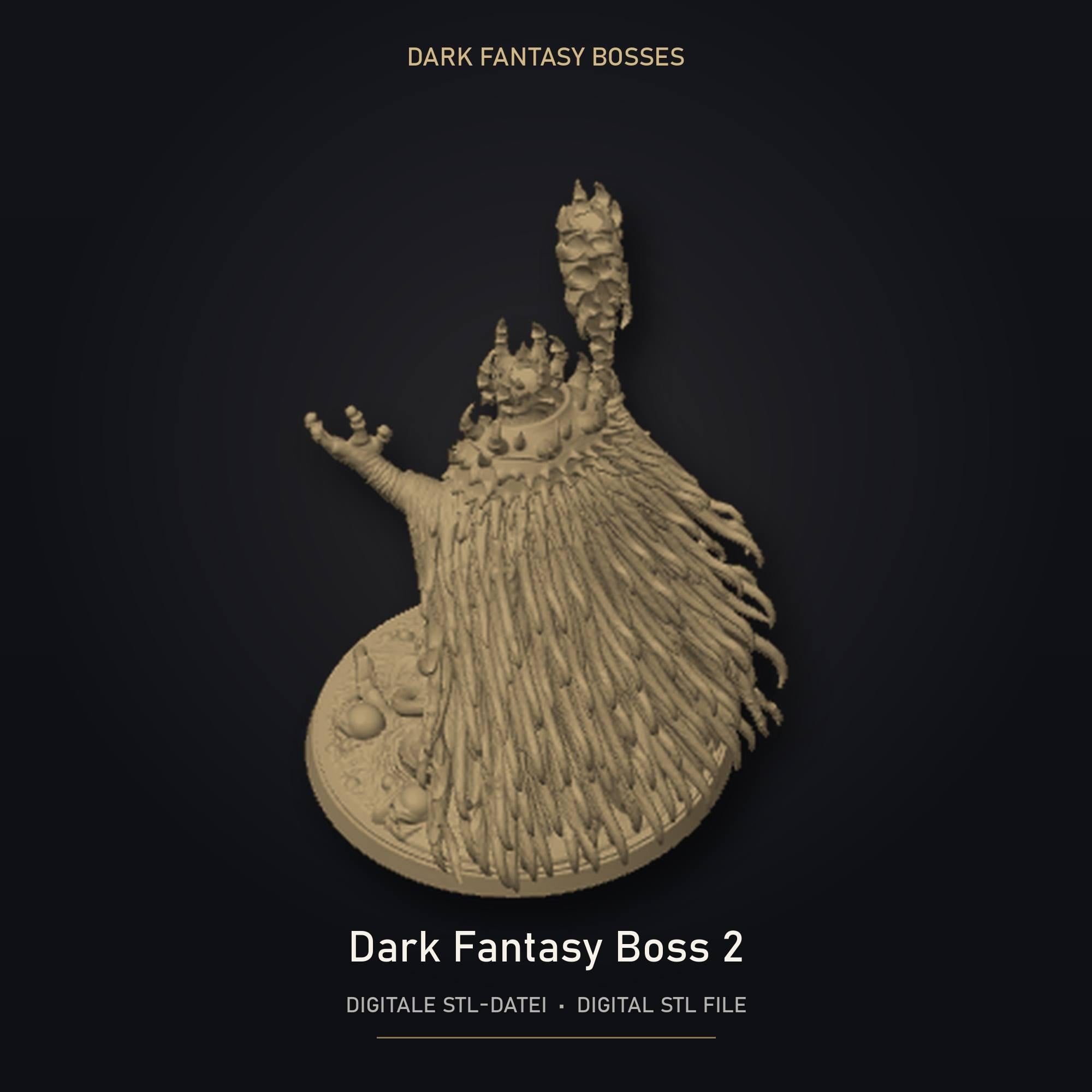 Dark Fantasy Boss 02 STL Datei | Gewerbelizenz für 3D Druck