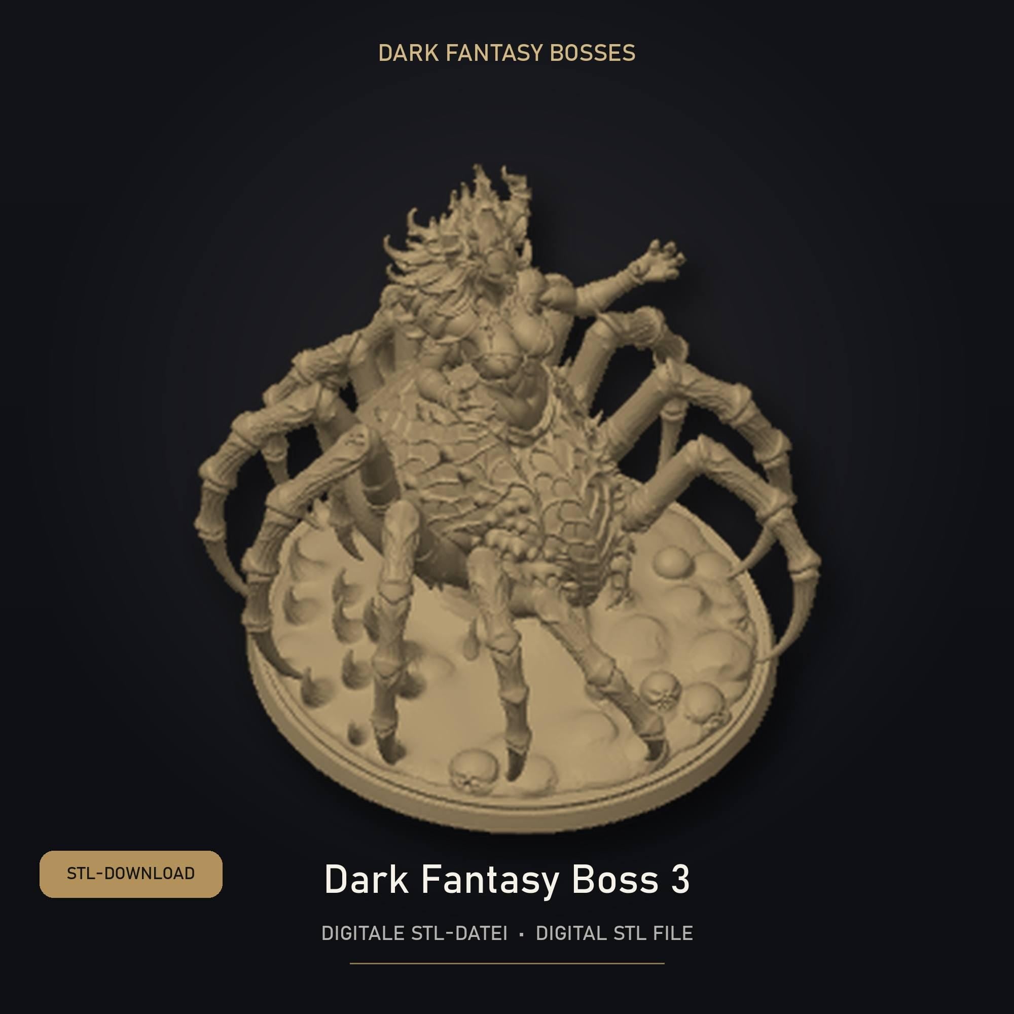 Dark Fantasy Boss 03 STL Datei | Private Lizenz für 3D Druck