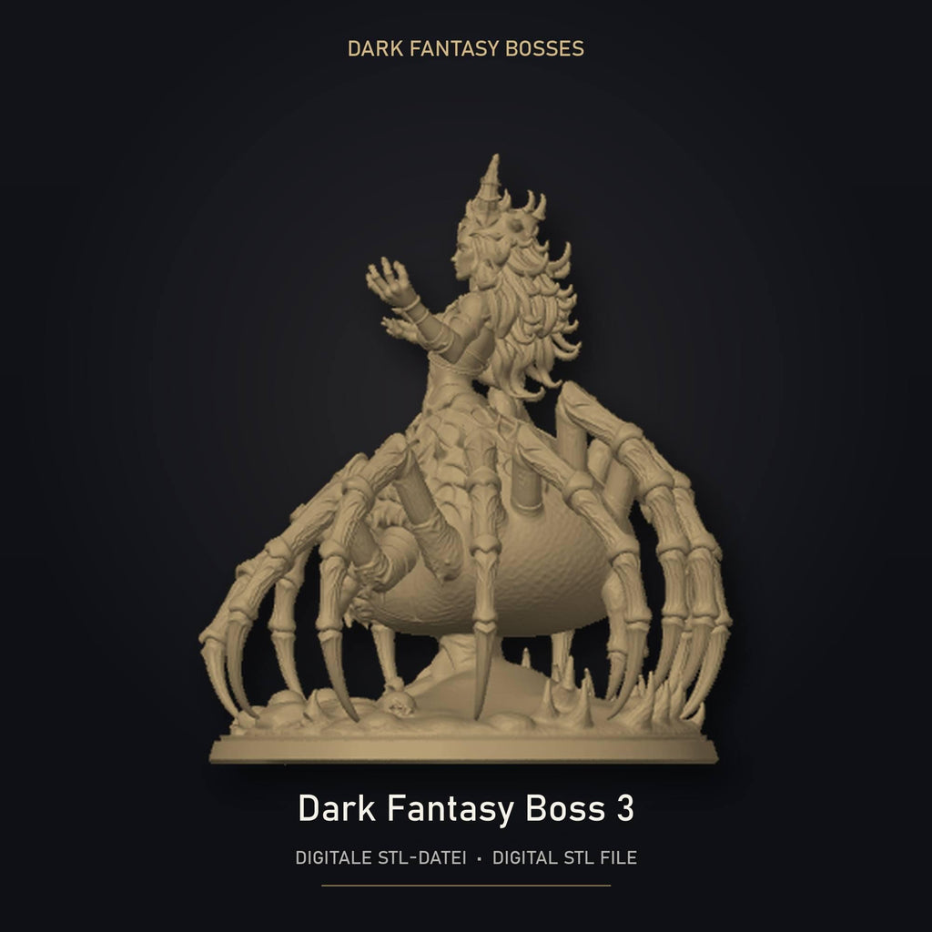 Dark Fantasy Boss 03 STL Datei | Gewerbelizenz für 3D Druck