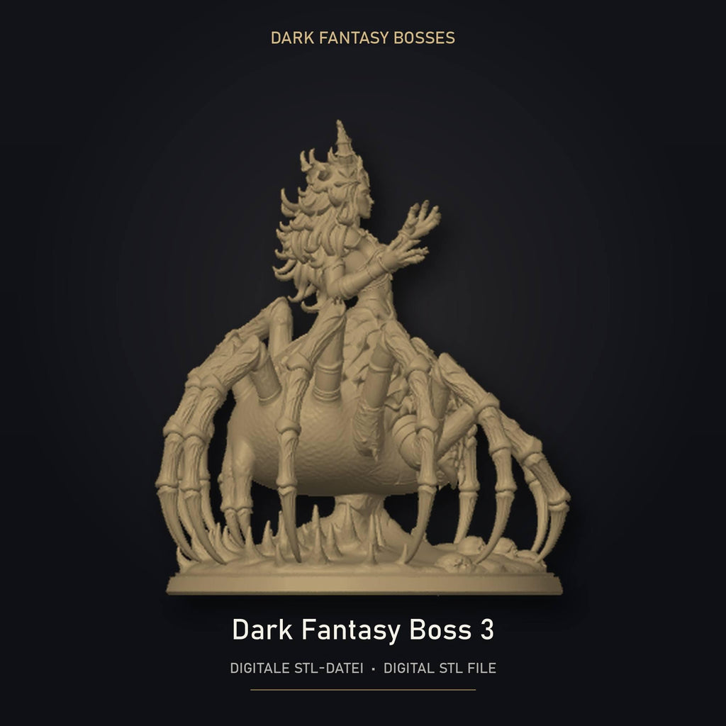 Dark Fantasy Boss 03 STL Datei | Gewerbelizenz für 3D Druck