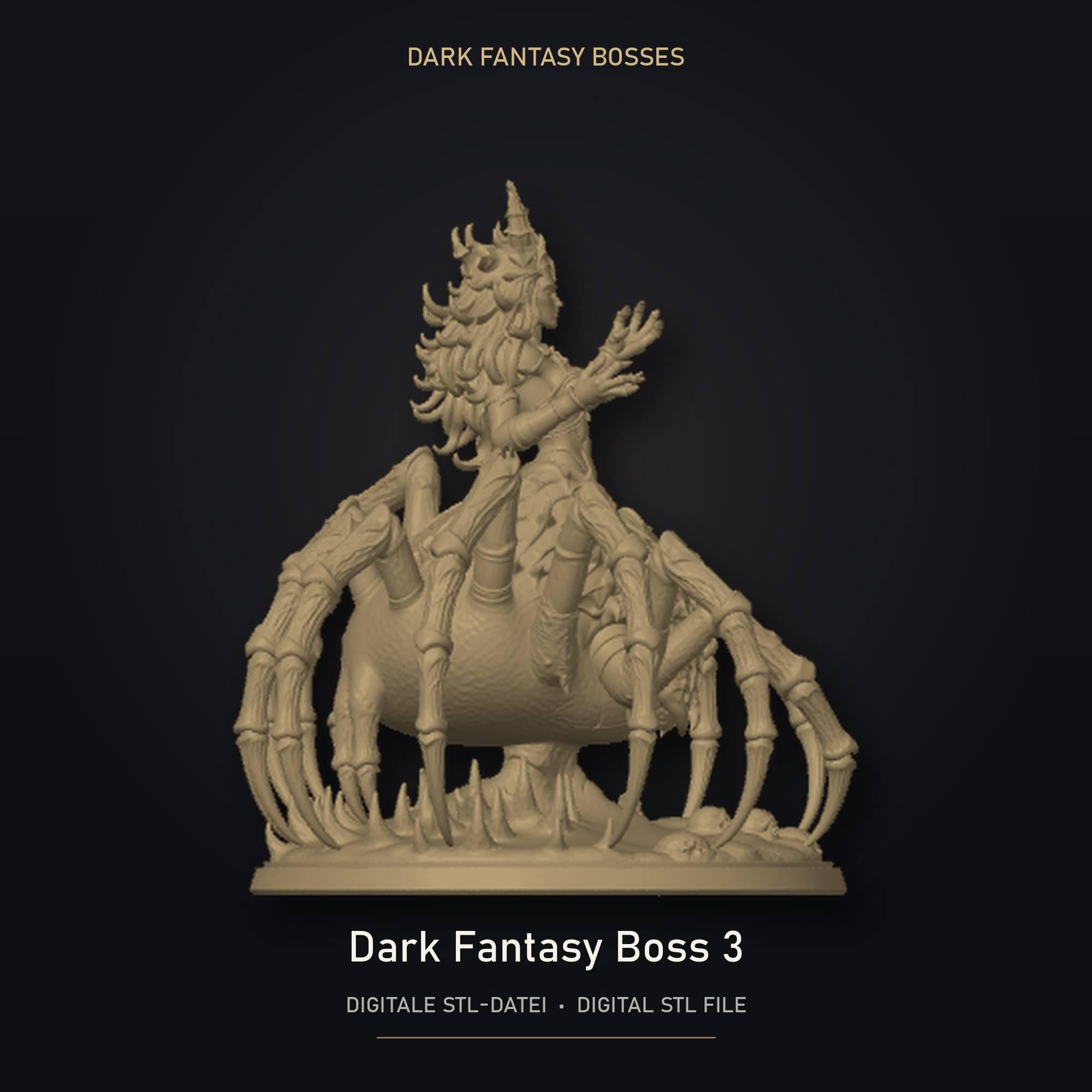Dark Fantasy Boss 03 STL Datei | Gewerbelizenz für 3D Druck