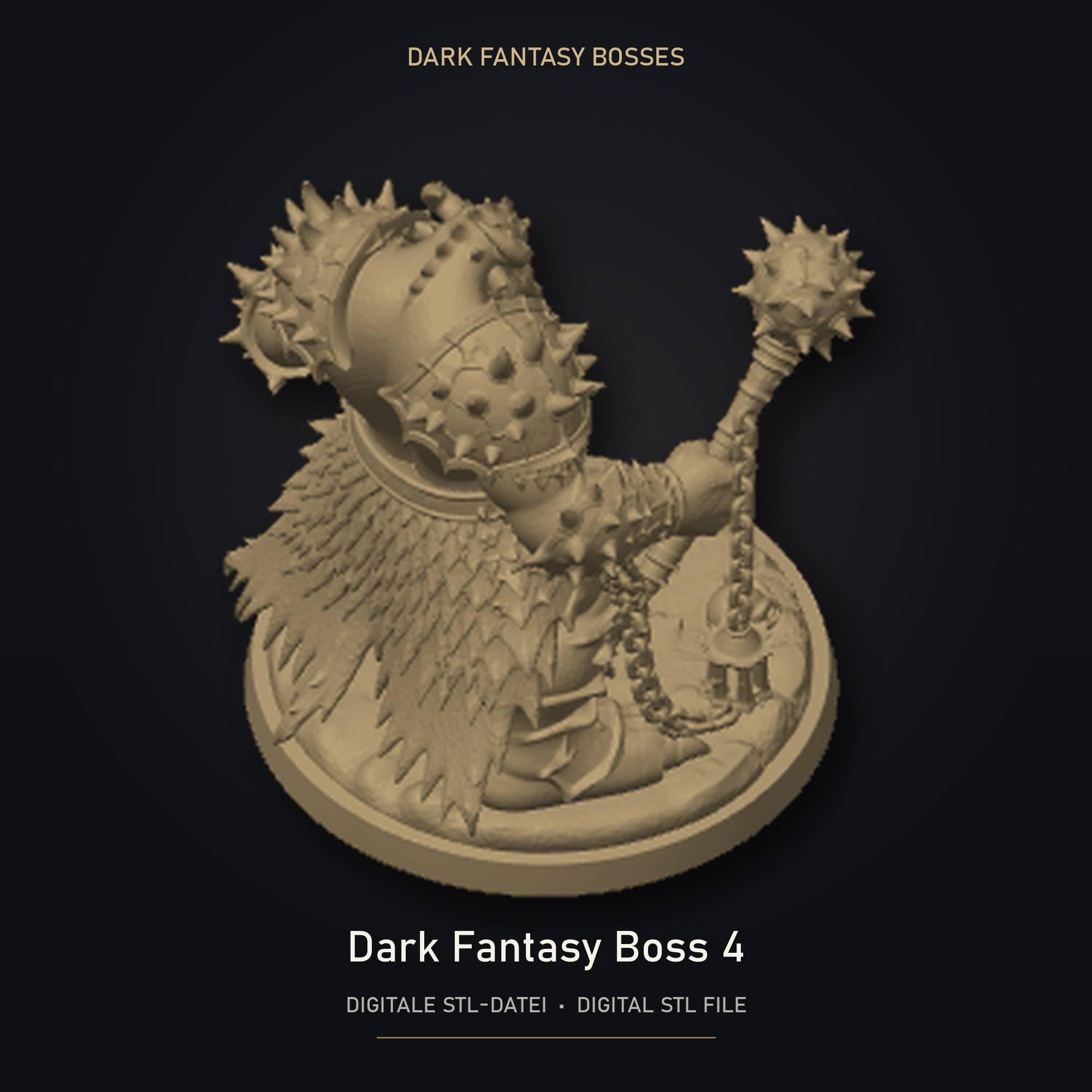 Dark Fantasy Boss 04 STL Datei | Private Lizenz für 3D Druck