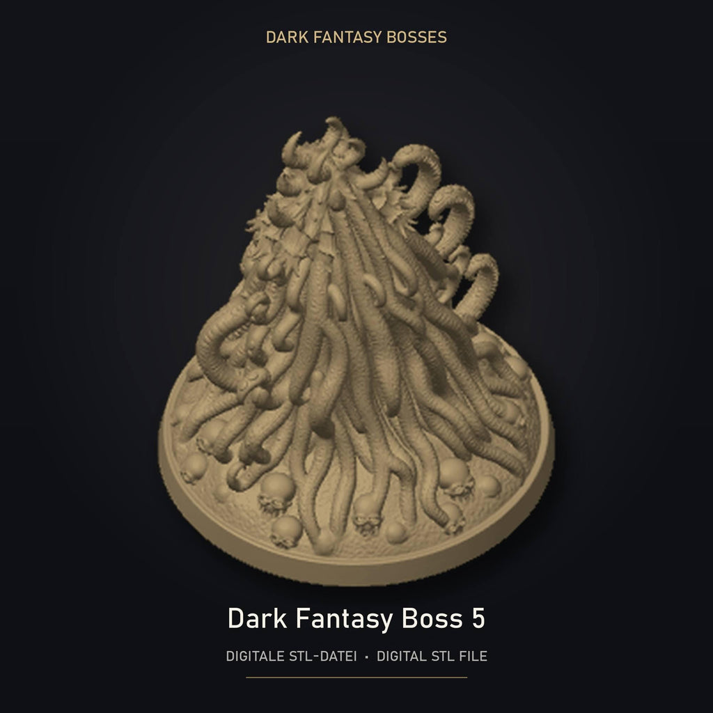 Dark Fantasy Boss 05 STL Datei | Private Lizenz für 3D Druck