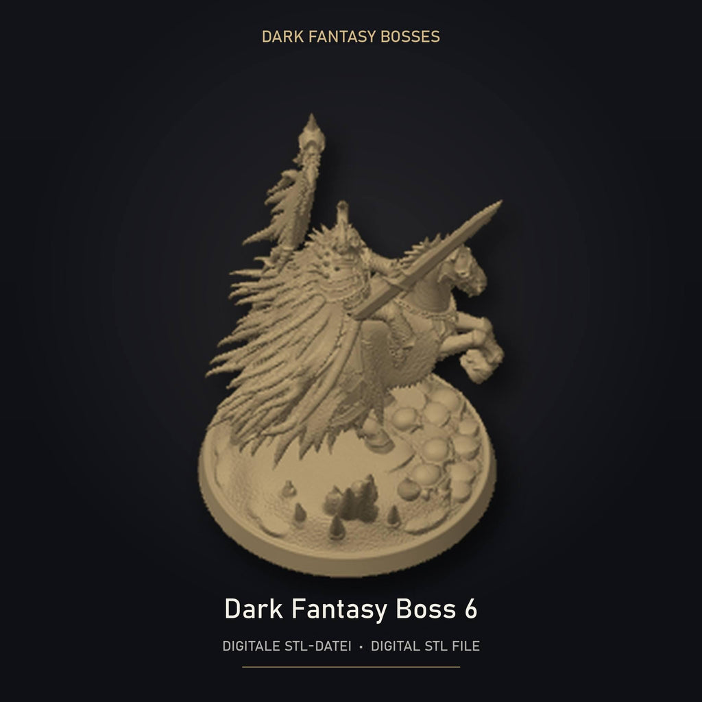 Dark Fantasy Boss 06 STL Datei | Gewerbelizenz für 3D Druck
