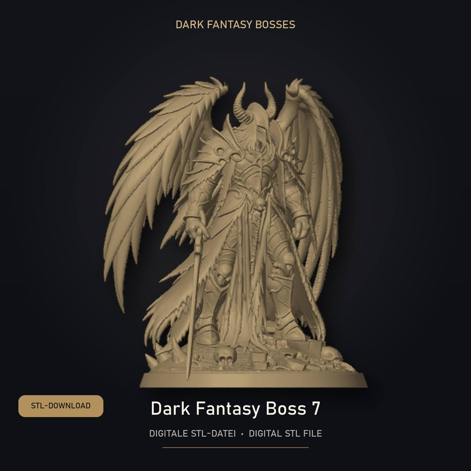 Dark Fantasy Boss 07 STL Datei | Private Lizenz für 3D Druck