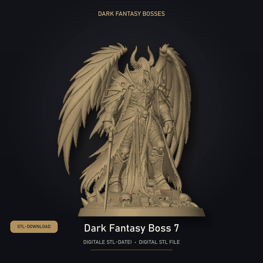 Dark Fantasy Boss 07 STL Datei | Gewerbelizenz für 3D Druck