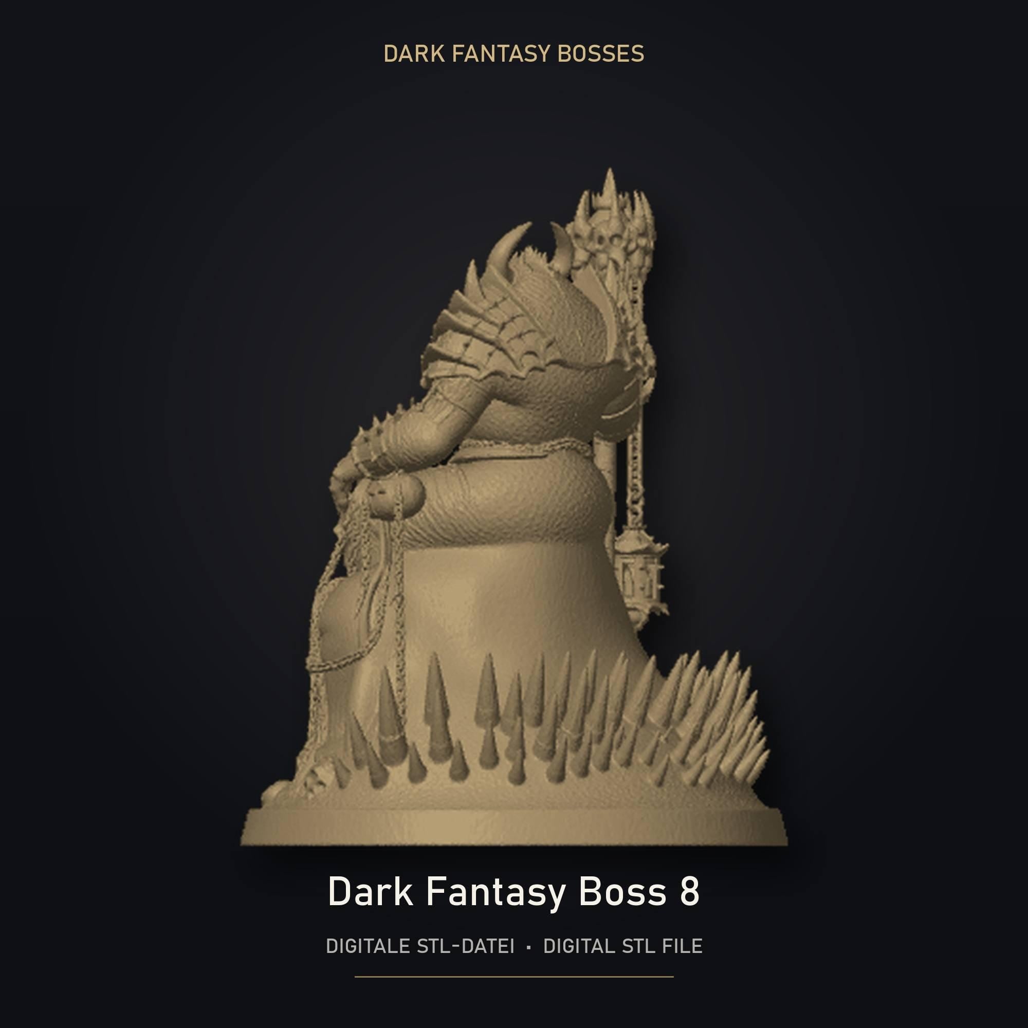 Dark Fantasy Boss 08 STL Datei | Private Lizenz für 3D Druck