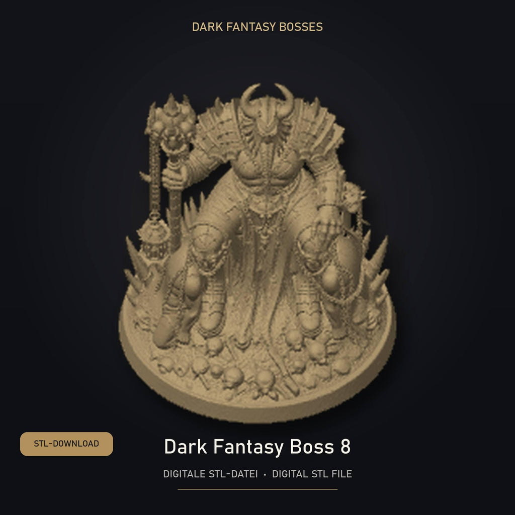 Dark Fantasy Boss 08 STL Datei | Private Lizenz für 3D Druck