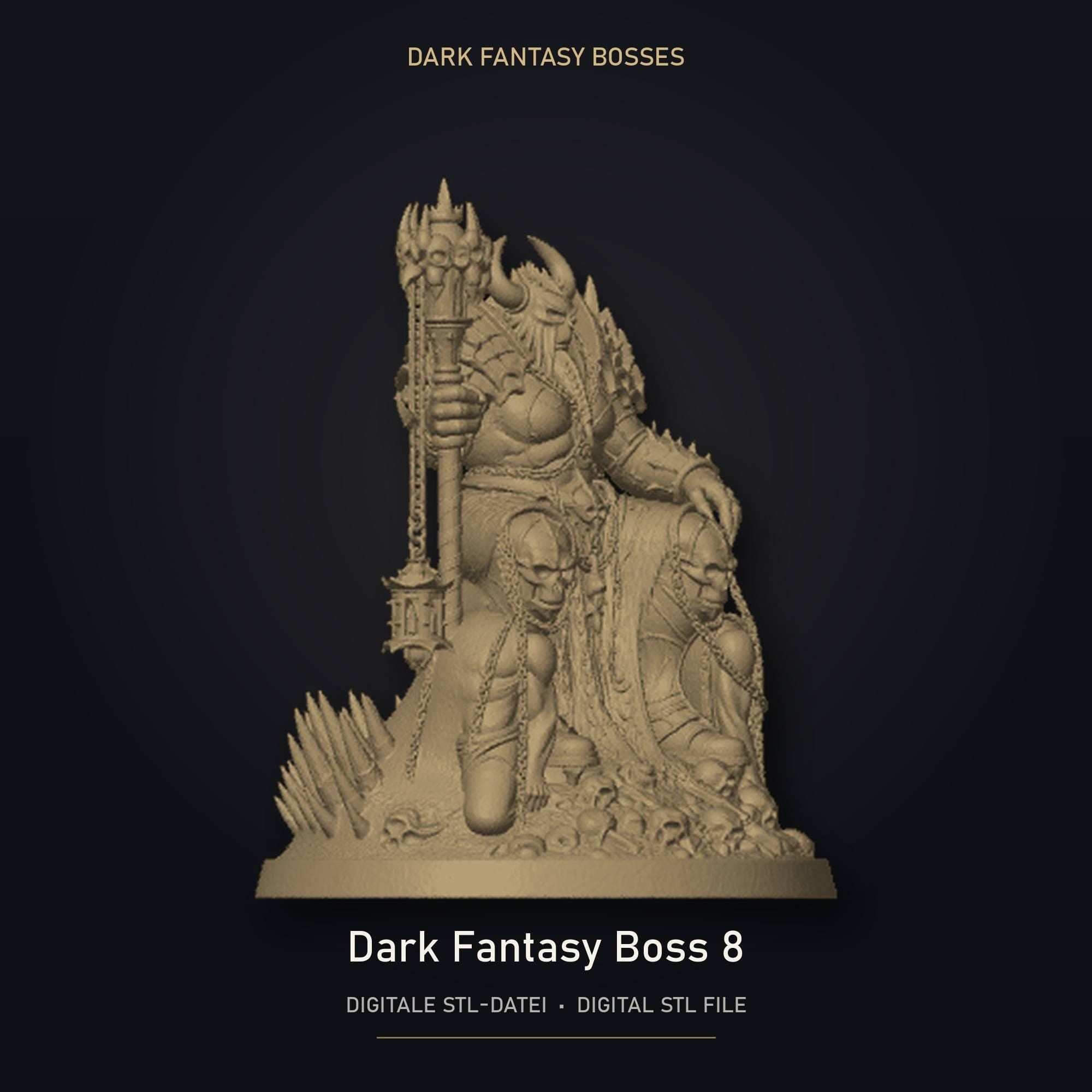 Dark Fantasy Boss 08 STL Datei | Private Lizenz für 3D Druck