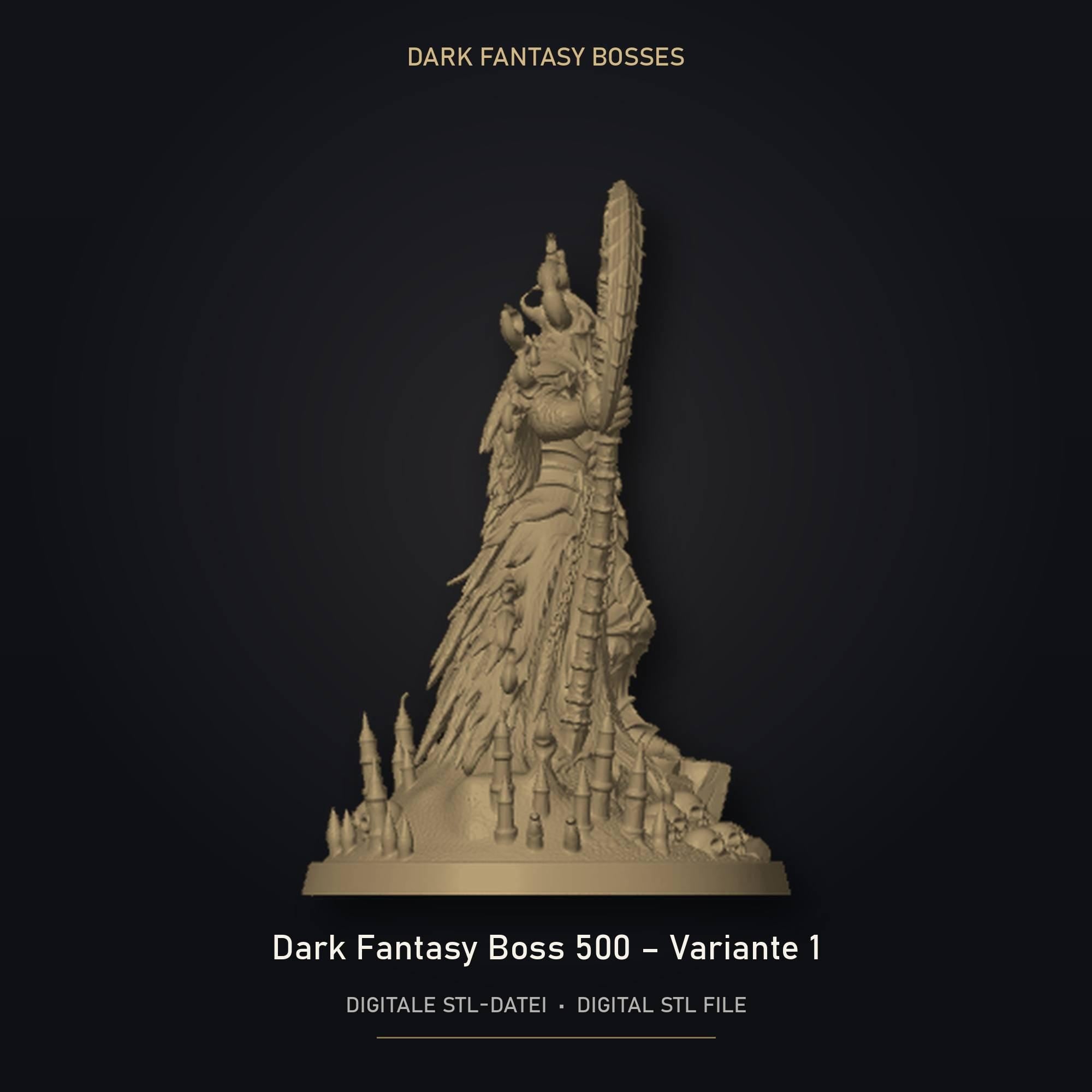 Dark Fantasy Boss 500 - Variante 1 STL Datei | Private Lizenz für 3D Druck