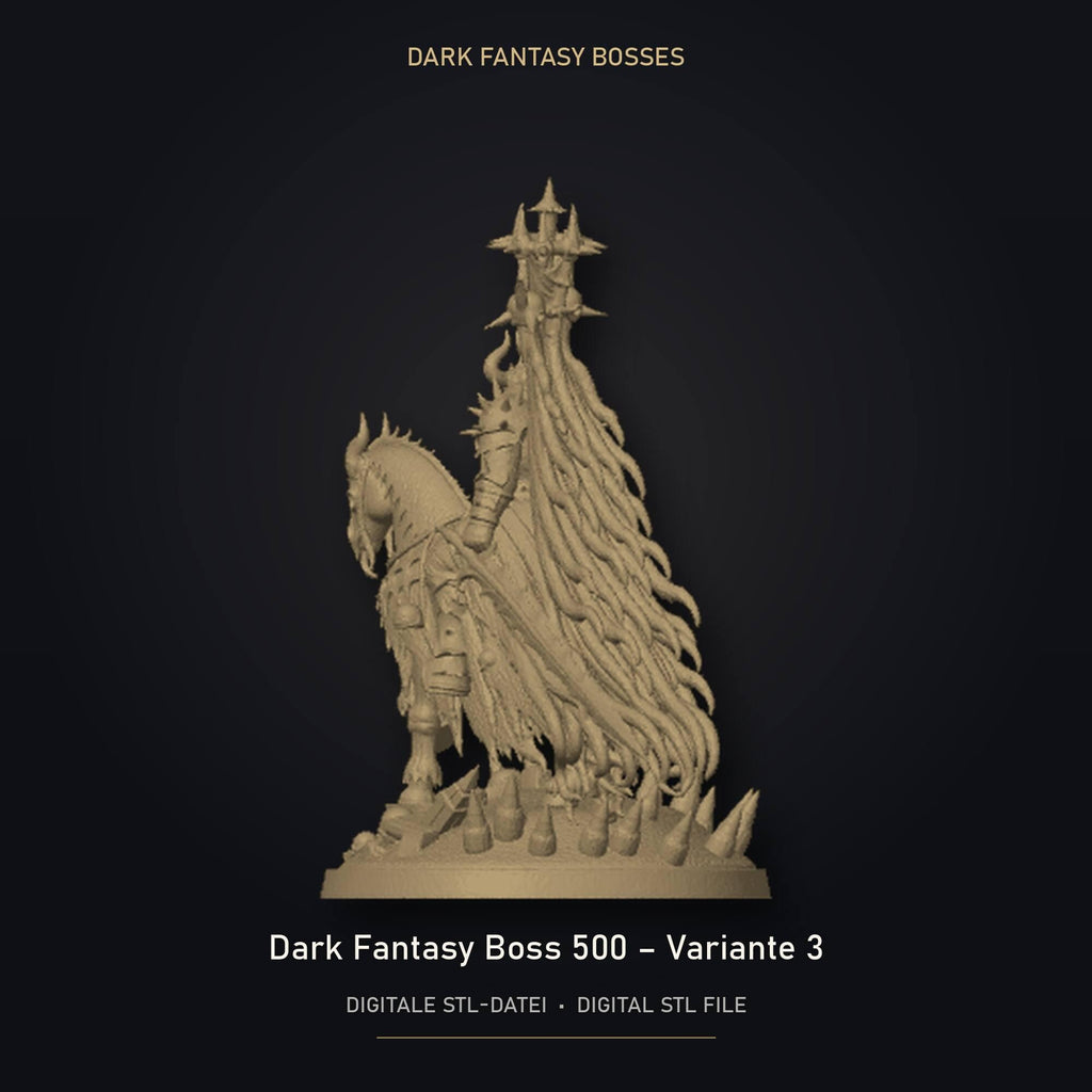 Dark Fantasy Boss 500 - Variante 3 STL Datei | Private Lizenz für 3D Druck