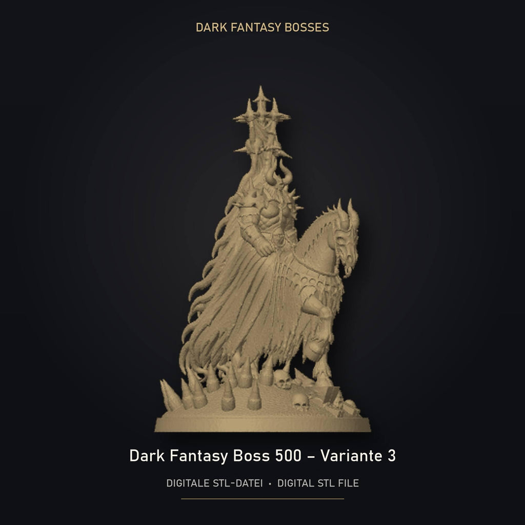Dark Fantasy Boss 500 - Variante 3 STL Datei | Gewerbelizenz für 3D Druck