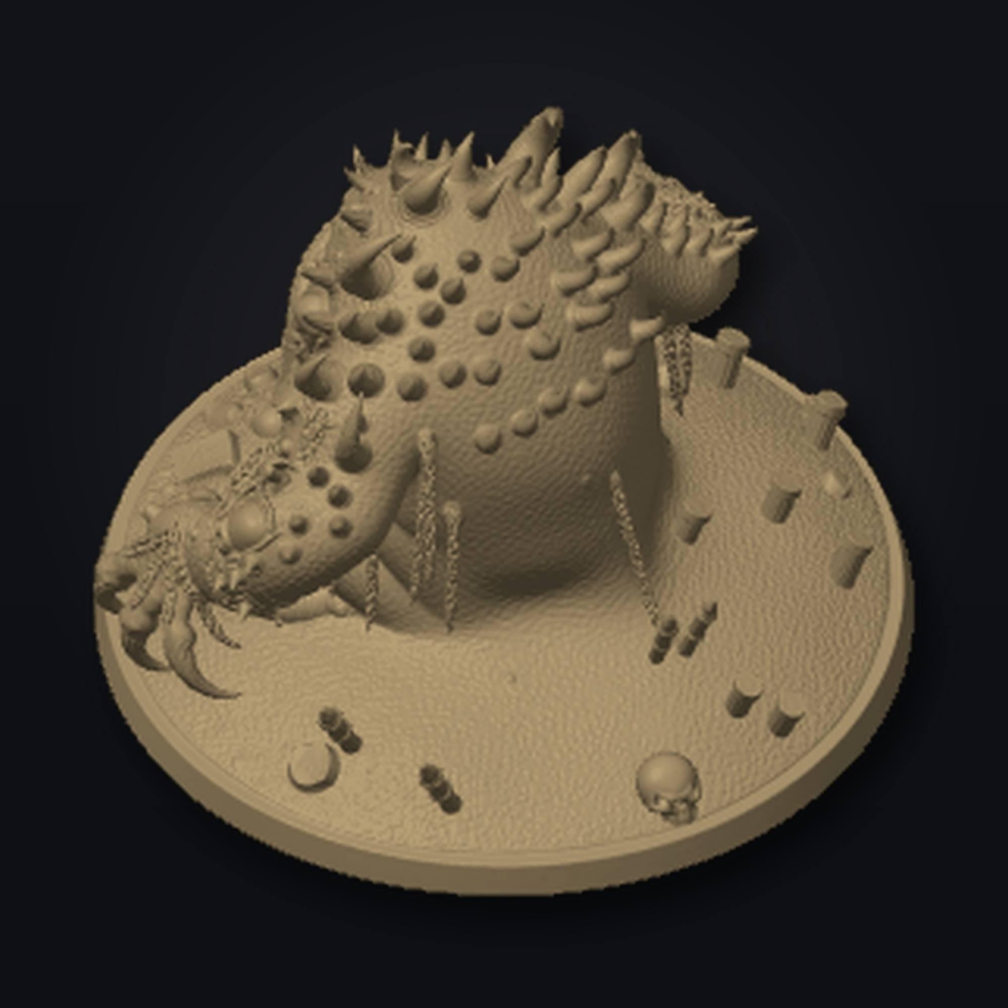Dark Fantasy Boss 1000 - Variante 2 STL Datei | Private Lizenz für 3D Druck