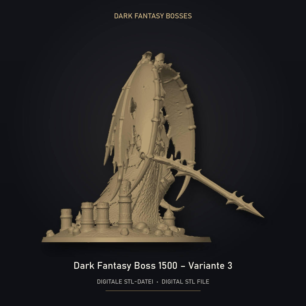 Dark Fantasy Boss 1500 - Variante 3 STL Datei | Gewerbelizenz für 3D Druck