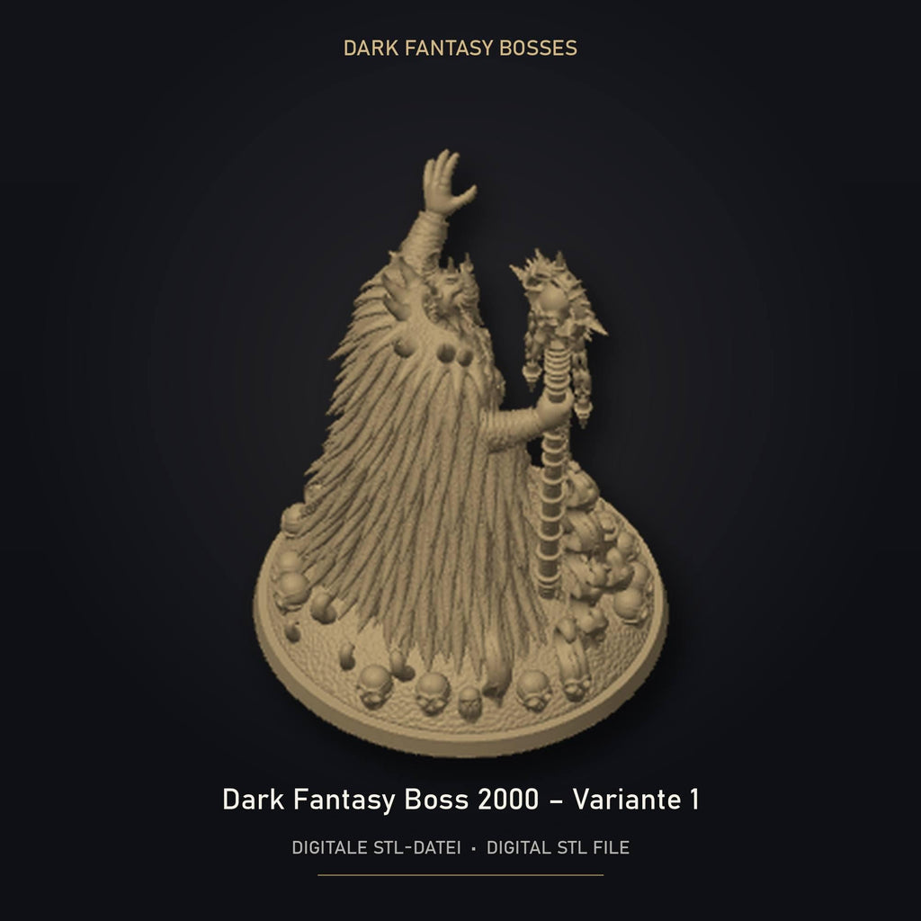 Dark Fantasy Boss 2000 - Variante 1 STL Datei | Private Lizenz für 3D Druck