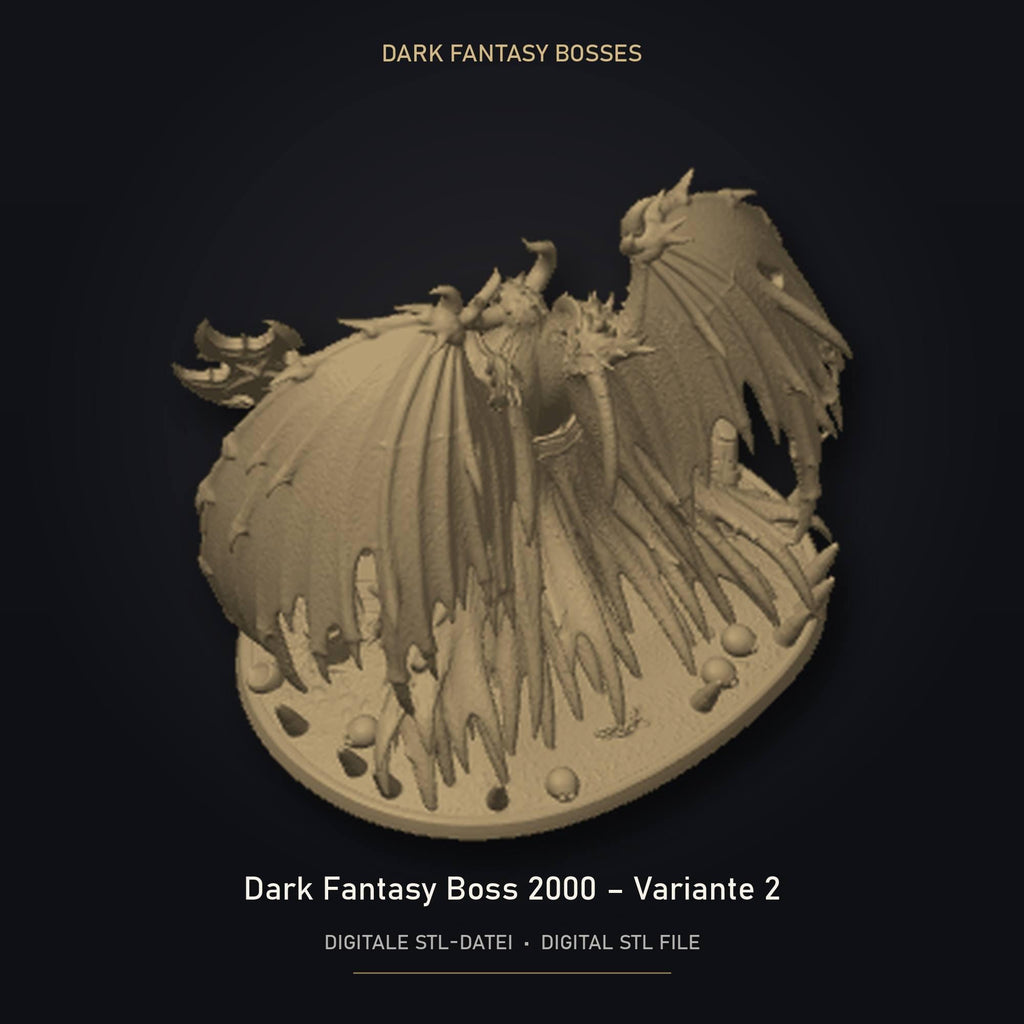 Dark Fantasy Boss 2000 - Variante 2 STL Datei | Gewerbelizenz für 3D Druck