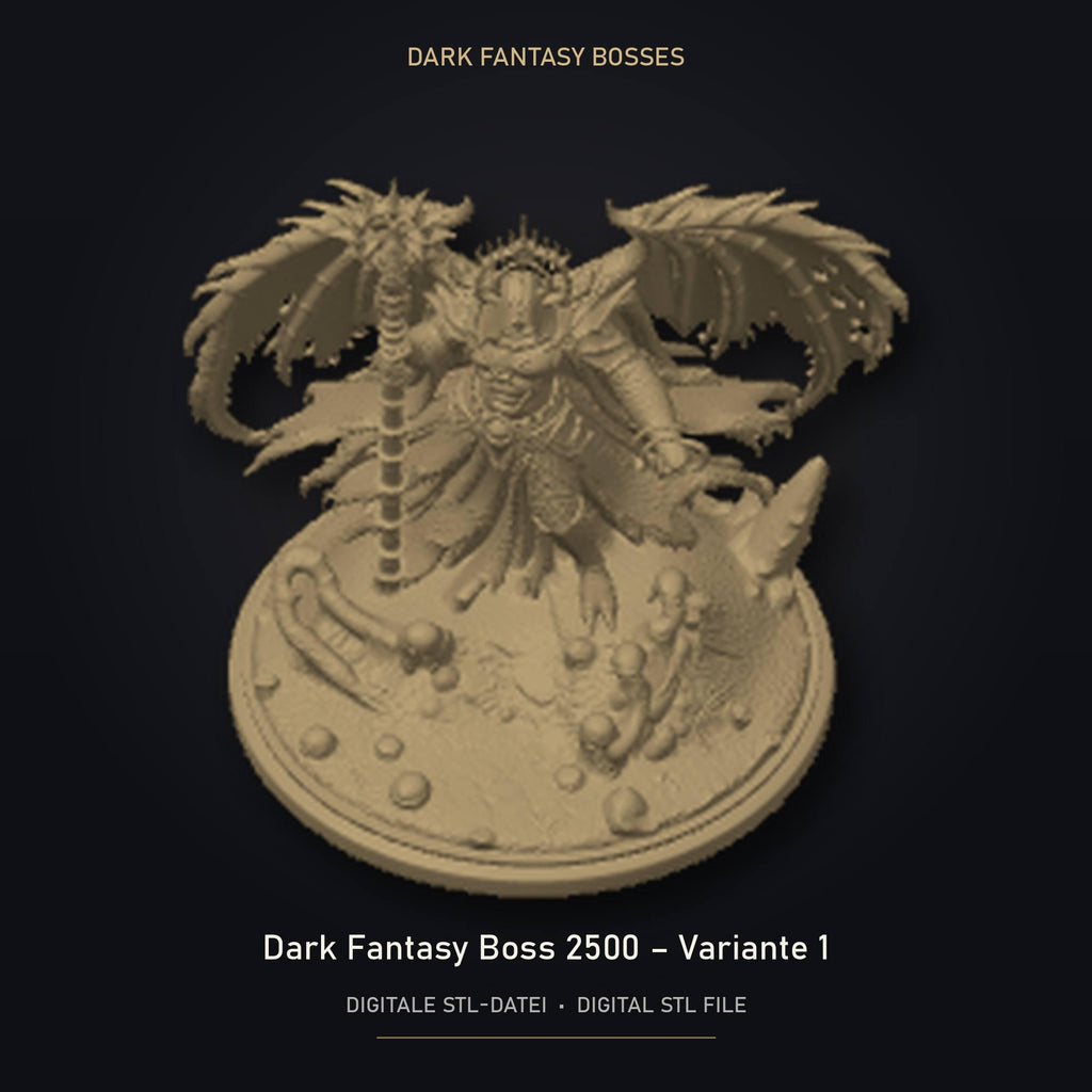 Dark Fantasy Boss 2500 - Variante 1 STL Datei | Private Lizenz für 3D Druck