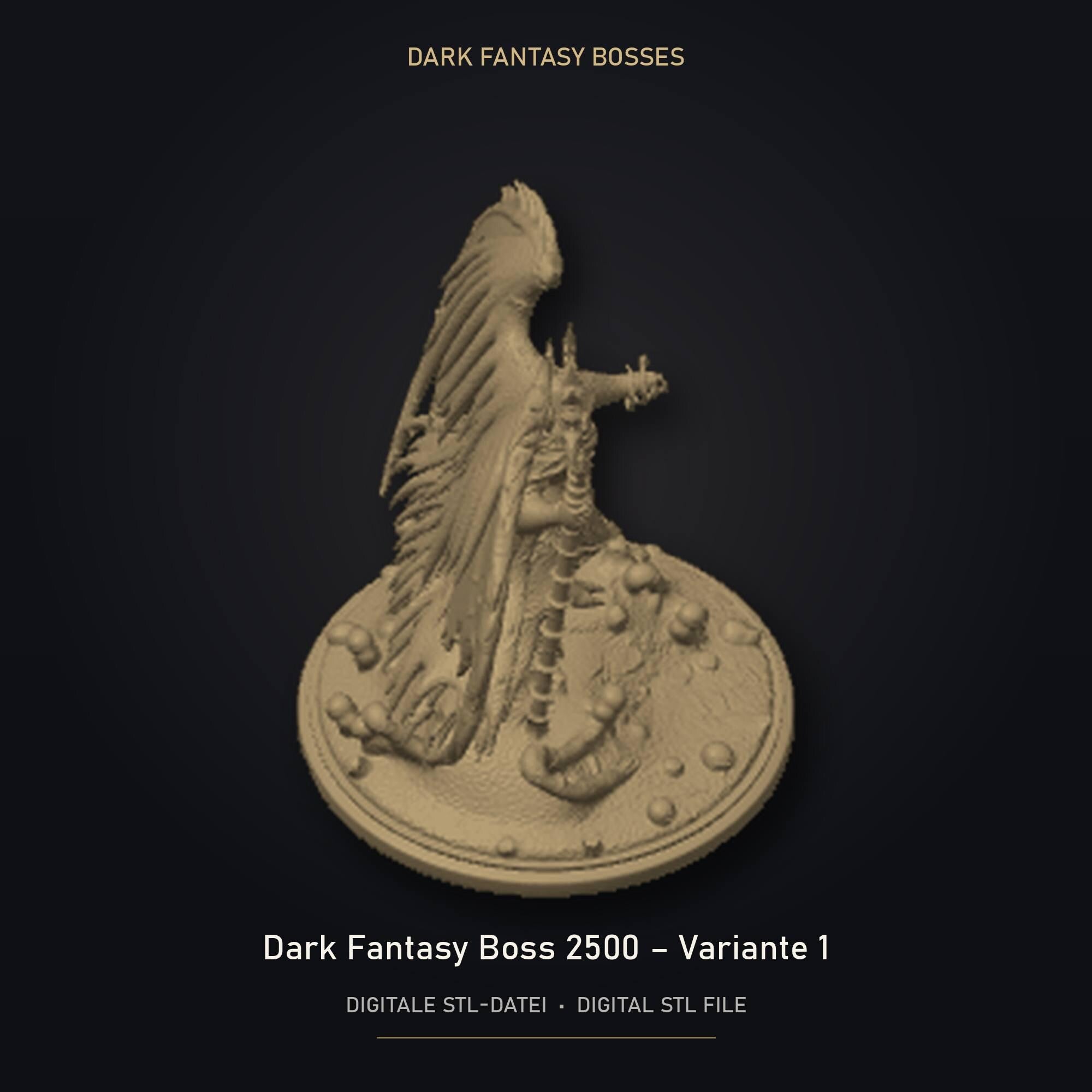 Dark Fantasy Boss 2500 - Variante 1 STL Datei | Gewerbelizenz für 3D Druck