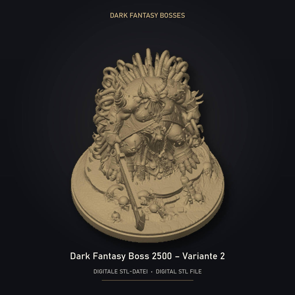 Dark Fantasy Boss 2500 - Variante 2 STL Datei | Private Lizenz für 3D Druck