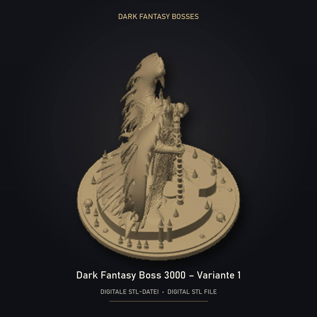 Dark Fantasy Boss 3000 - Variante 1 STL Datei | Private Lizenz für 3D Druck