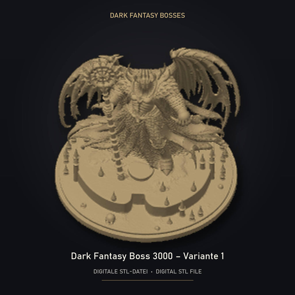 Dark Fantasy Boss 3000 - Variante 1 STL Datei | Private Lizenz für 3D Druck