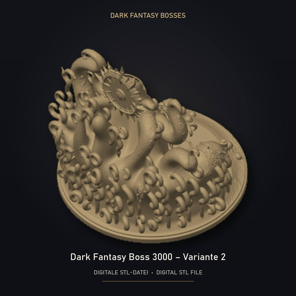 Dark Fantasy Boss 3000 - Variante 2 STL Datei | Private Lizenz für 3D Druck