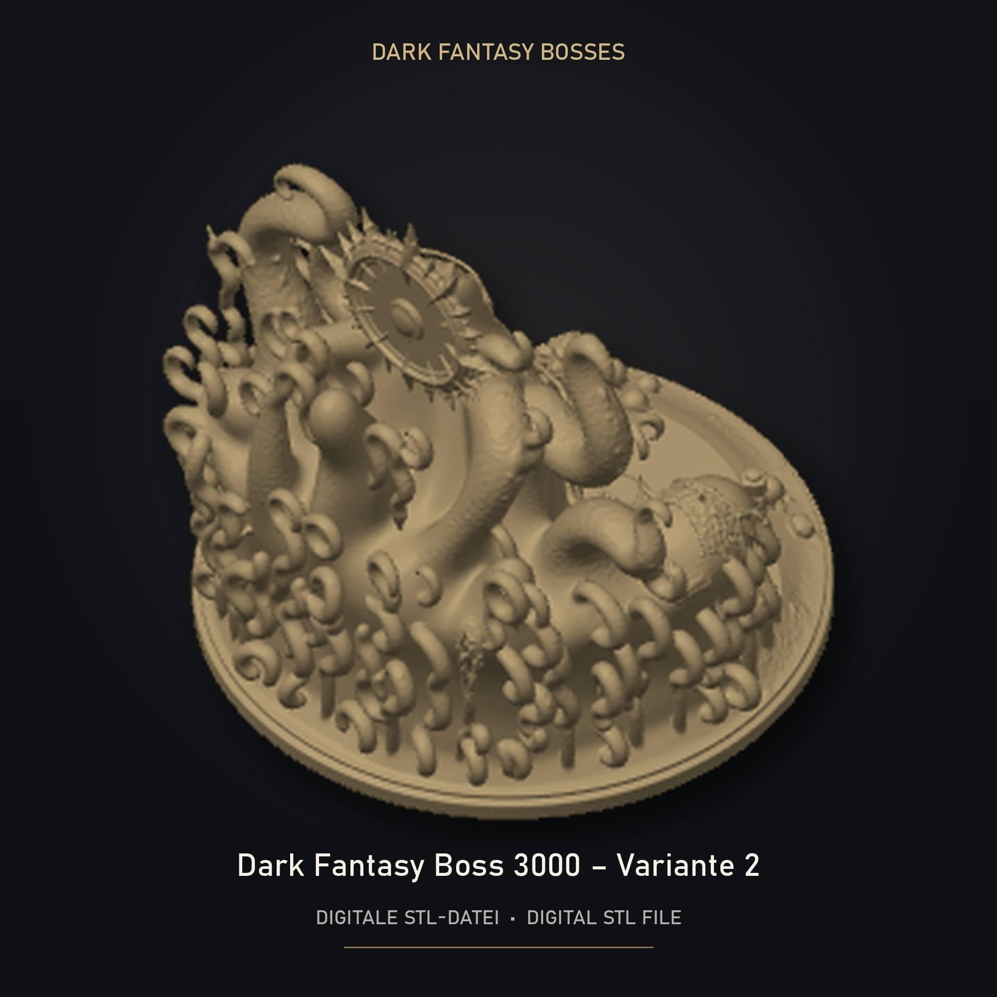 Dark Fantasy Boss 3000 - Variante 2 STL Datei | Gewerbelizenz für 3D Druck