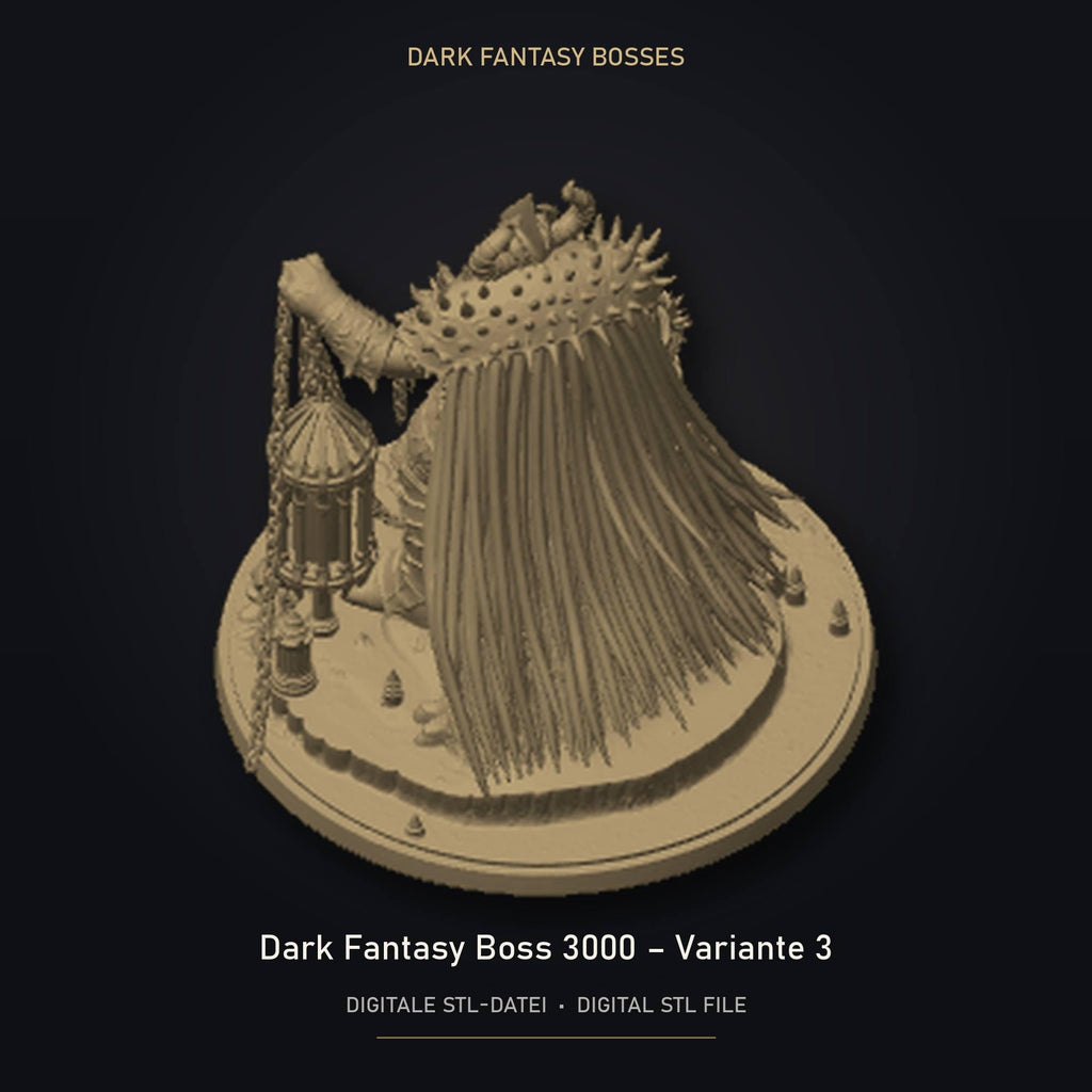 Dark Fantasy Boss 3000 - Variante 3 STL Datei | Gewerbelizenz für 3D Druck