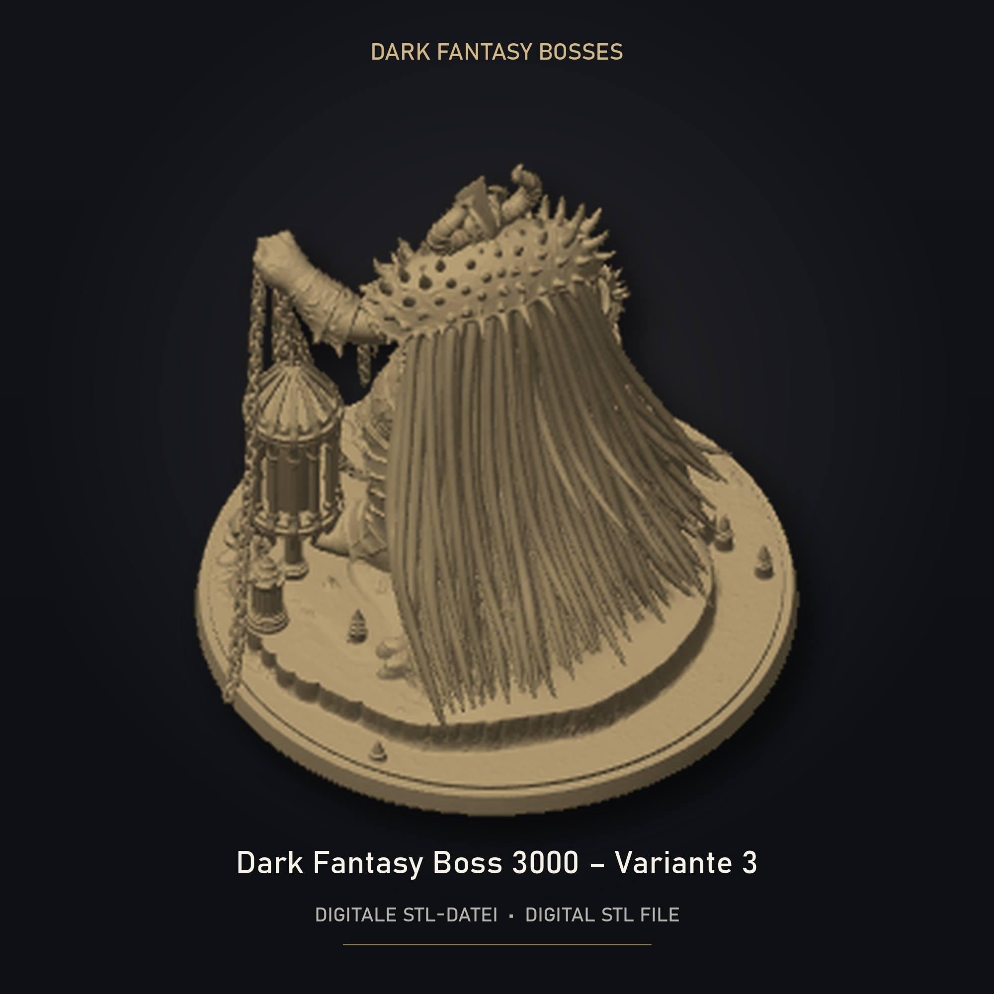 Dark Fantasy Boss 3000 - Variante 3 STL Datei | Gewerbelizenz für 3D Druck