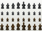 Superhelden-Büsten-Schachfigurenset – komplett 32-teilig | Fantasy-Helden | 3 Größen & 12 Farbpaare