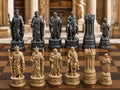 Philosophen-Schachfigurenset – komplett 32-teilig | Antikes Griechenland | 3 Größen & 12 Farbpaare | Made in Germany