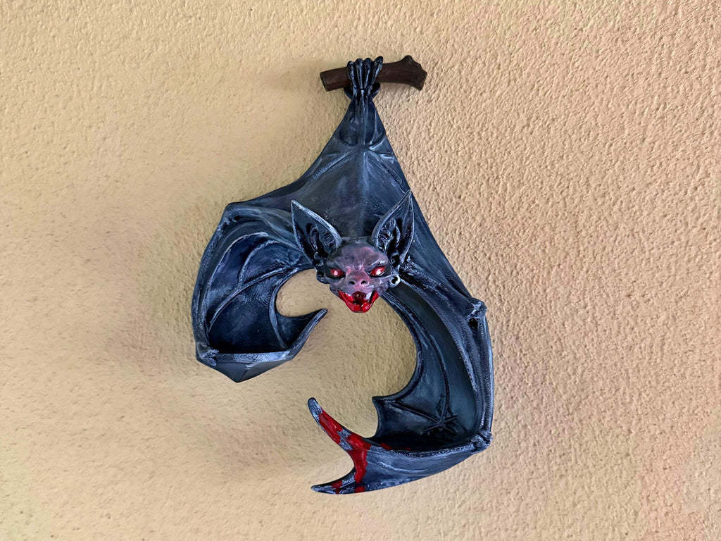 Fledermaus-LED-Teelichthalter – handbemalte Gothic-Wanddeko | 3 Größen | Made in Germany