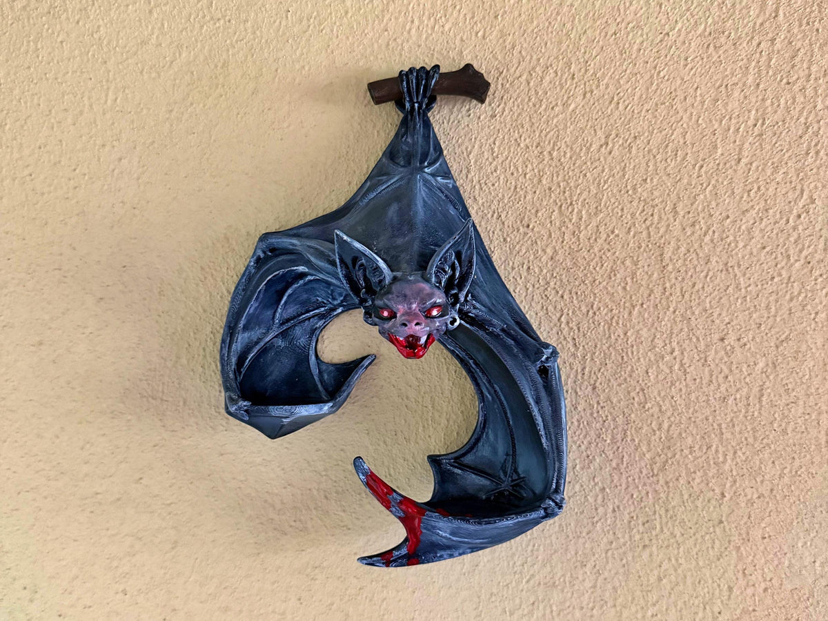 Fledermaus-LED-Teelichthalter – handbemalte Gothic-Wanddeko | 3 Größen | Made in Germany