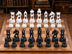 Offene Hohlformen – komplettes 32-teiliges Schachfigurenset | Modernes Design | Made in Germany