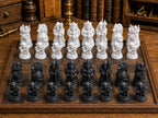 Orks – komplettes 32-teiliges Schachfigurenset | Fantasy-Design | Made in Germany