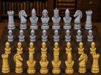 Antikes Griechenland – komplettes 32-teiliges Schachfigurenset | Historisches Design | Made in Germany