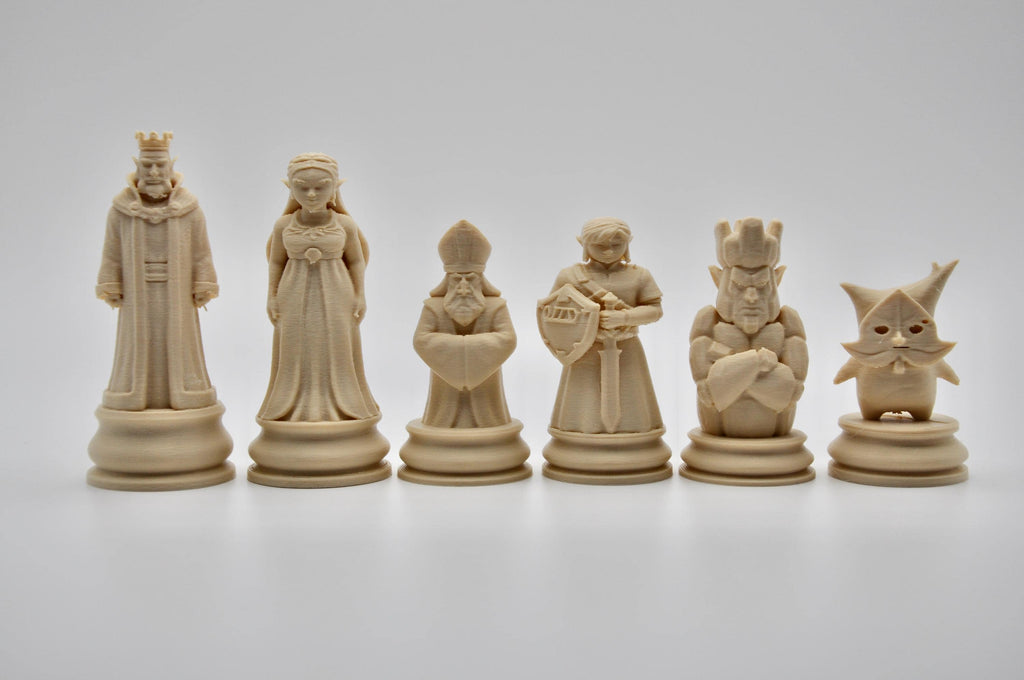 Fantasy-Helden-Schachfigurenset – komplettes 32-teiliges, 3D-gedrucktes PLA-Schachset | Geschenk für Schachfans | Made in Germany FehnFactory