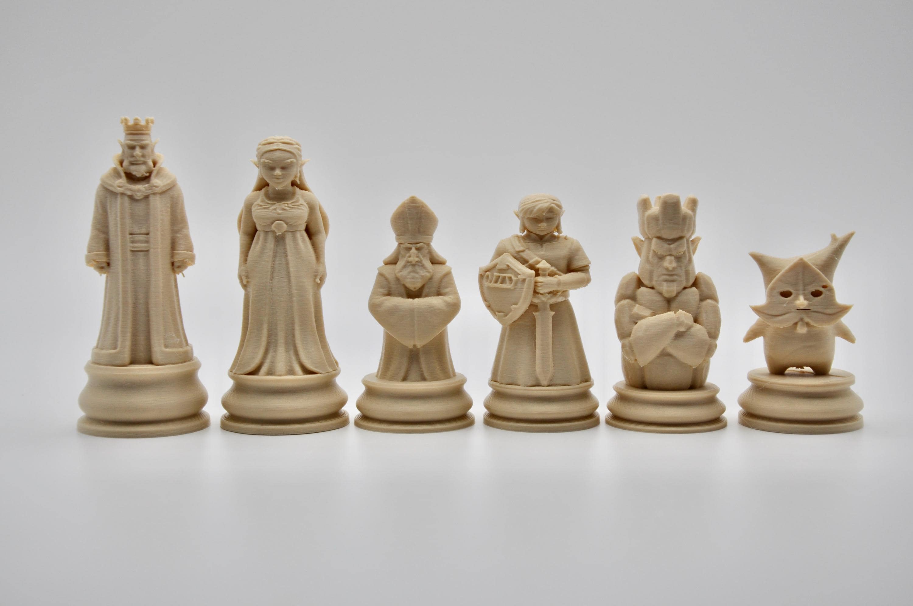 Fantasy-Helden-Schachfigurenset – komplettes 32-teiliges, 3D-gedrucktes PLA-Schachset | Geschenk für Schachfans | Made in Germany FehnFactory