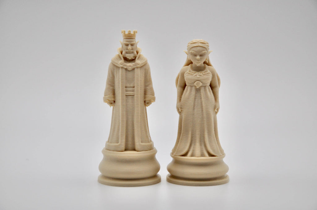 Fantasy-Helden-Schachfigurenset – komplettes 32-teiliges, 3D-gedrucktes PLA-Schachset | Geschenk für Schachfans | Made in Germany FehnFactory