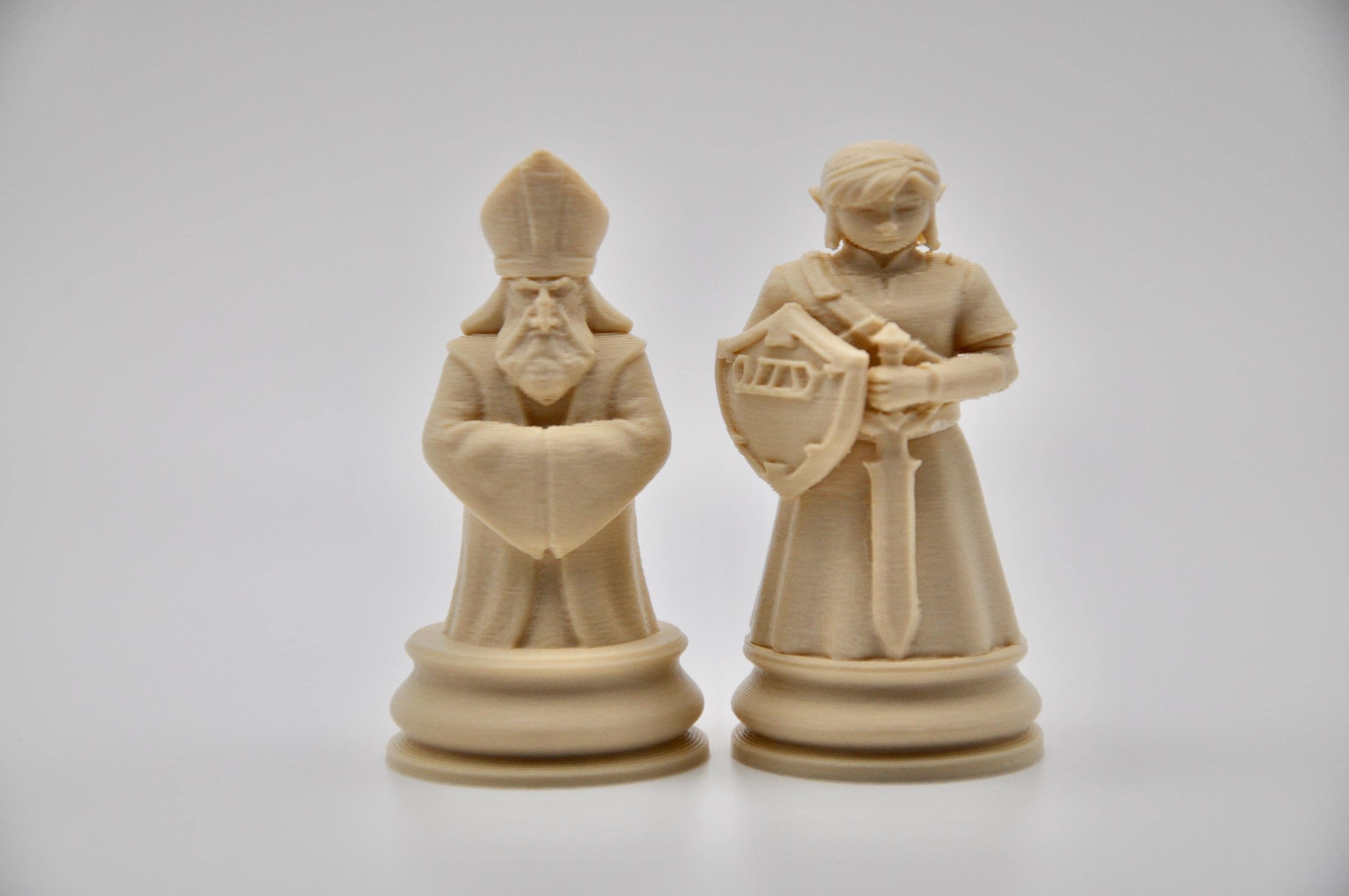 Fantasy-Helden-Schachfigurenset – komplettes 32-teiliges, 3D-gedrucktes PLA-Schachset | Geschenk für Schachfans | Made in Germany FehnFactory
