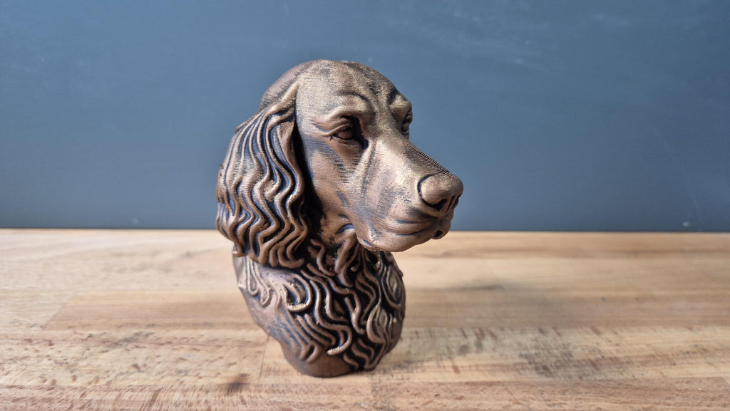 Gordon Setter – detailreiche Hundebüste mit langen Wellenohren | 19 Farben & 3 Größen | Made in Germany