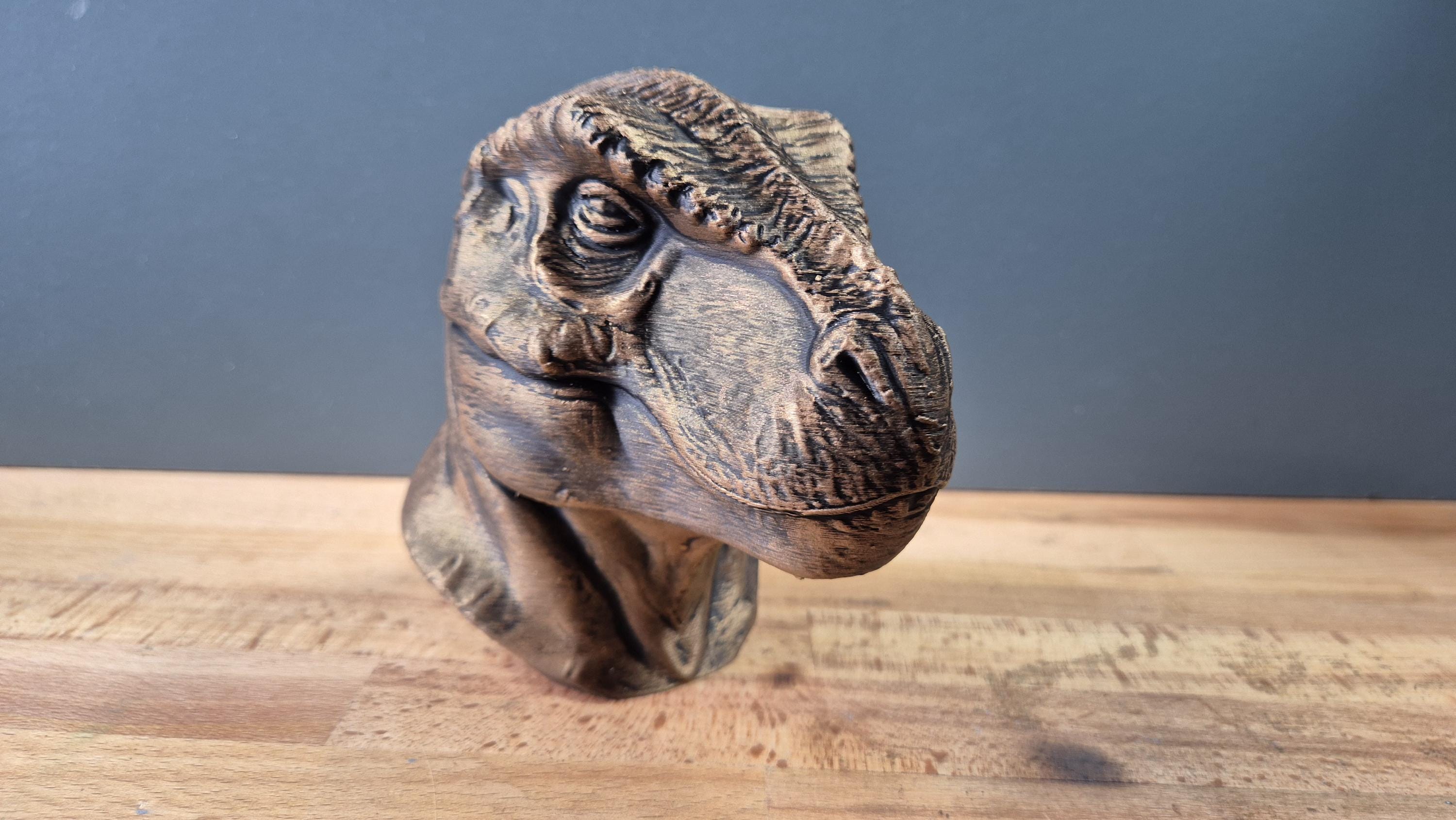 Tyrannosaurus Rex – detailreiche T-Rex-Dinosaurierbüste | 19 Farben & 3 Größen | Made in Germany