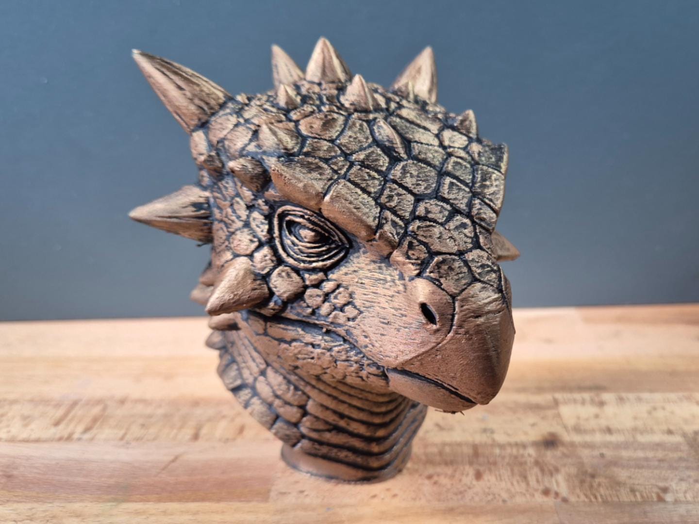 Ankylosaurus – detailreiche Dinosaurierbüste mit Panzerplatten | 19 Farben & 3 Größen | Made in Germany
