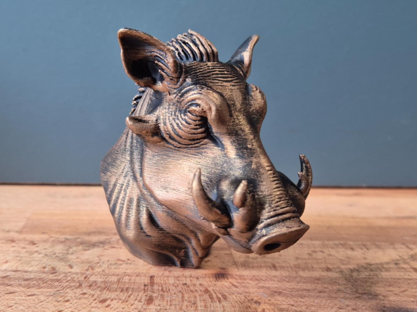 Warzenschwein – detailreiche Tierbüste mit Hauern | 19 Farben & 3 Größen | Made in Germany