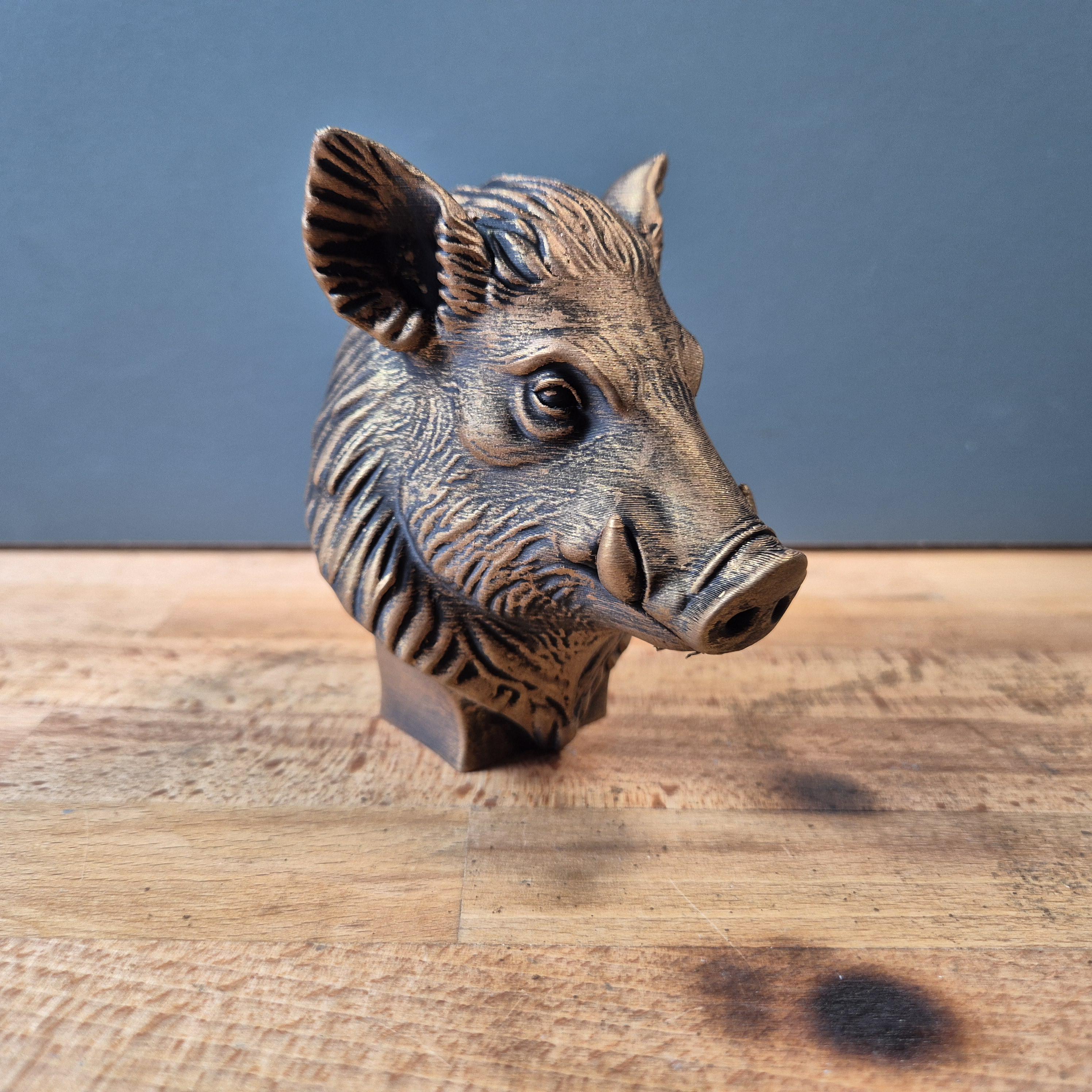 Wildschwein – detailreiche Tierbüste mit Hauern | 19 Farben & 3 Größen | Made in Germany