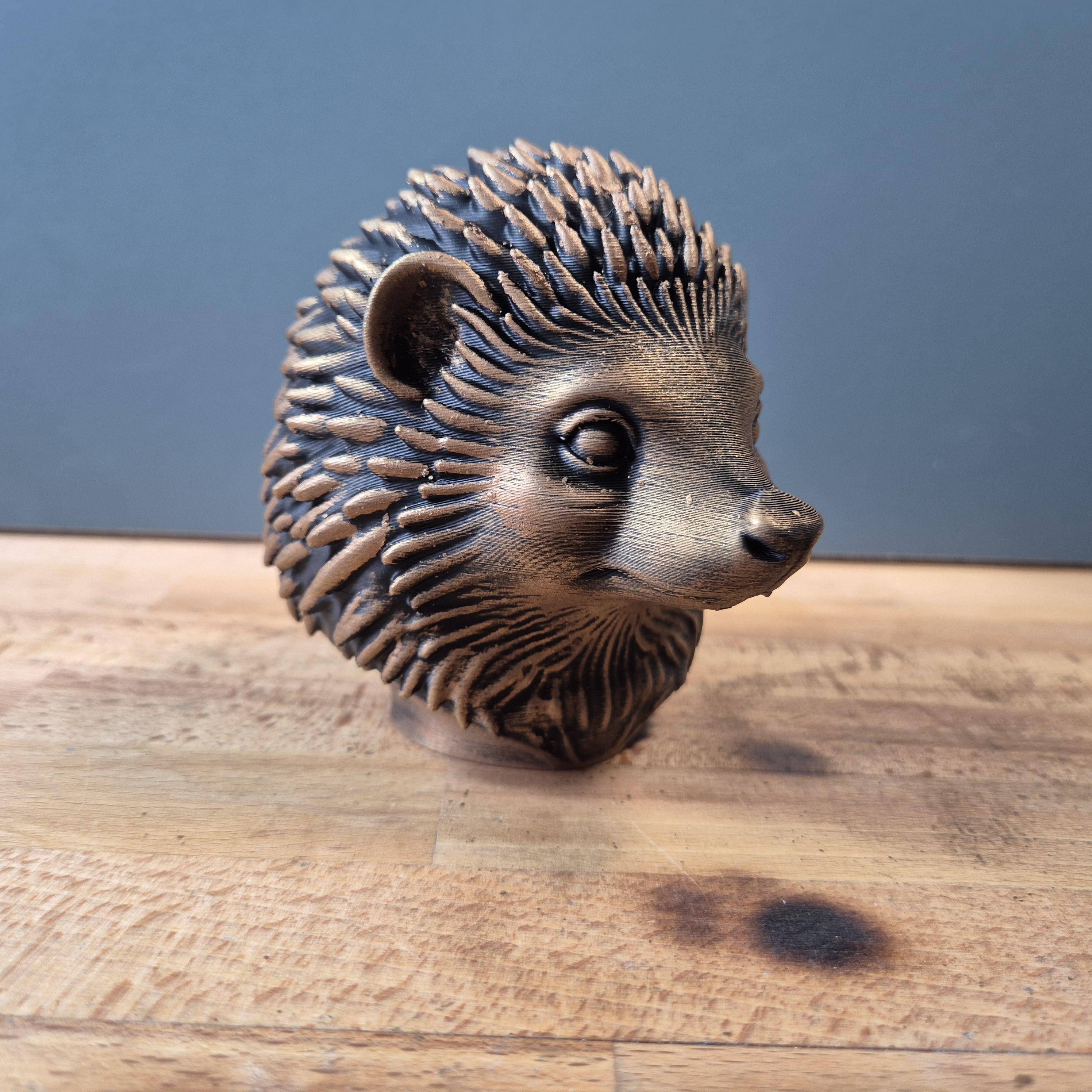 Igel – detailreiche Tierbüste mit plastischen Stacheln | 19 Farben & 3 Größen | Made in Germany