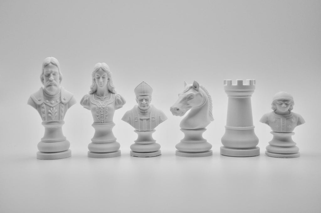 Klassisches-Staunton-Schachfigurenset – komplettes 32-teiliges, 3D-gedrucktes PLA-Schachset | Geschenk für Schachfans | Made in Germany FehnFactory
