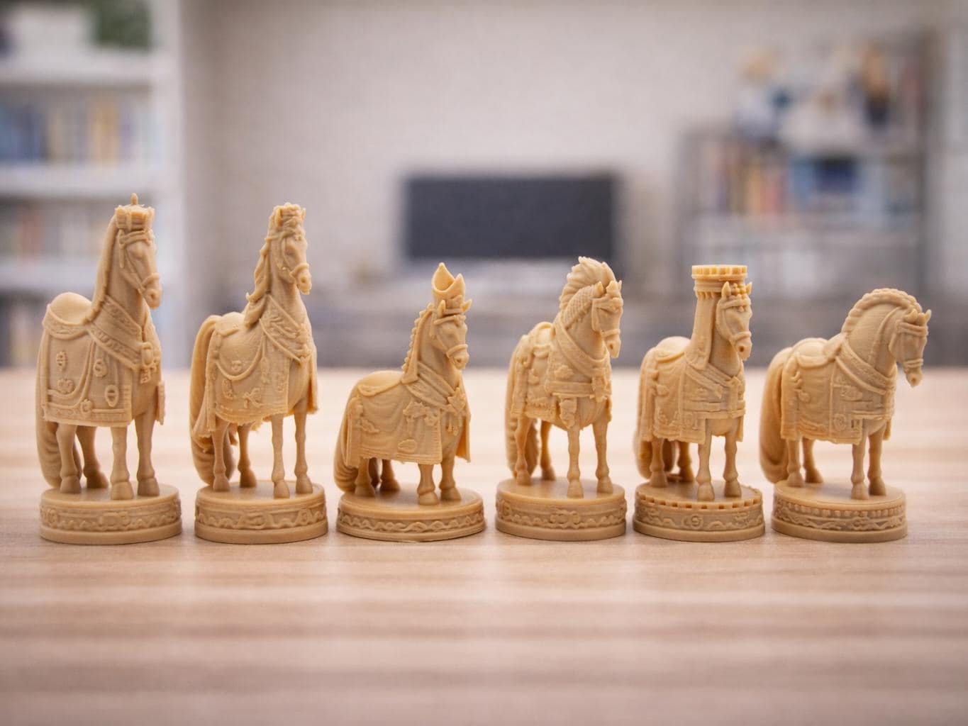 Chinesisch-imperiales Pferde-Schachfigurenset – komplettes 32-teiliges, 3D-gedrucktes PLA-Schachset | Sammlerstück | Made in Germany FehnFactory