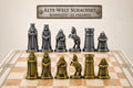 Alte-Welt-Schachfigurenset – komplettes 32-teiliges, 3D-gedrucktes PLA-Schachset | Geschenk für Schachfans | Sammlerstück | Made in Germany FehnFactory